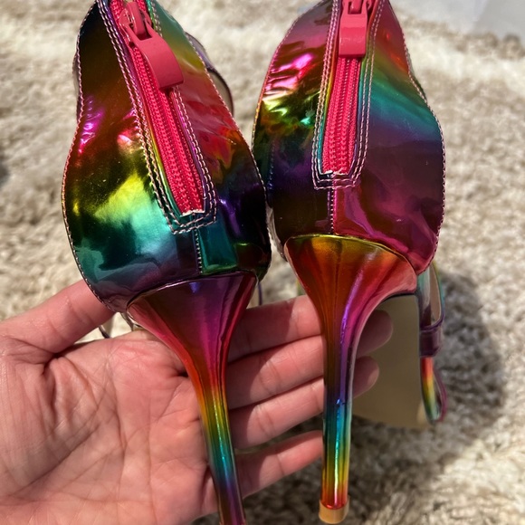 New Sexy Multi Colors Summer Stilettos. Size 6-6.5 - Picture 6 of 9